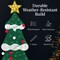 Best Choice Products 6ft Lighted 2D Christmas Tree Outdoor Decor w/ 170 LED Lights, Gift Boxes, Storage Bag